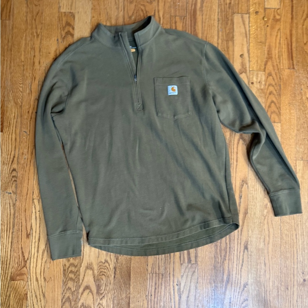 Carhartt Men’s Force Relaxed Fit Midweight Long-Sleeve Quarter Zip size: XL - Picture 1 of 4